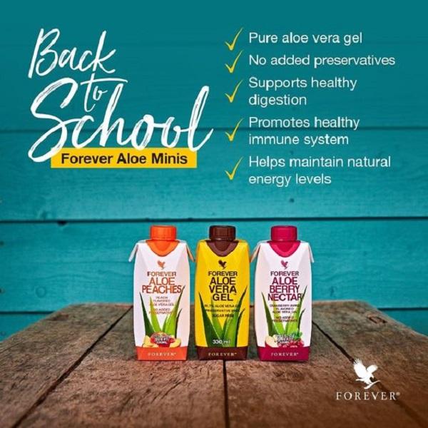 Forever Aloe Berry Nectar Minis 350ml No Added Preservatives Sugar Free Vegan Gluten-Free Eco-Friendly Peach Flavored Aloe Vera Gel 11.15 FL OZ Natural Health Beverage