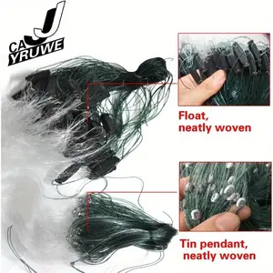 Thick Line Floating Cast Net with Balanced Weighted Sinkers for Fast Sink and Wide Coverage, Ideal for Lake River Pond and Boat Fishing, Efficient Retrieval for Anglers