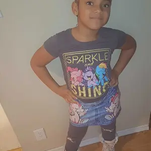 Girl's Cartoon Unicorn Print Denim-effect A Line Skirt, Fashion Casual Cute Skirt for Daily Outdoor Wear, Girls Bottoms for All Seasons