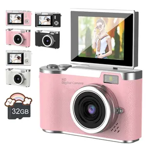 HD Digital Camera, 48mp 8x Digital Zoom, 180° Flip Screen, Flash, Card Reader & OTG Included, Live Streaming, Manual Focus, Vlogging Camera