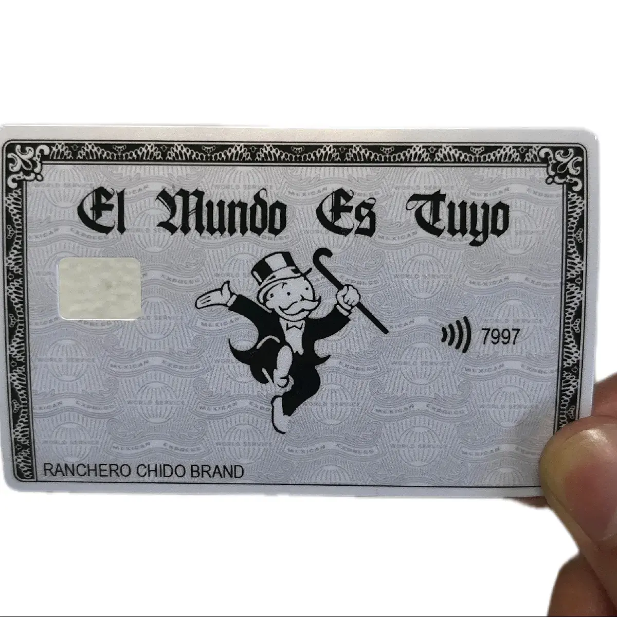 2 PACK El Mundo Es Tuyo Mexican Express Debit/Credit Card Sticker