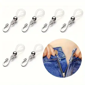 10pcs Denim Zipper Toe Shoes Face Maintenance Zipper Buckle Can Keep Pants Zipper Side Zipper