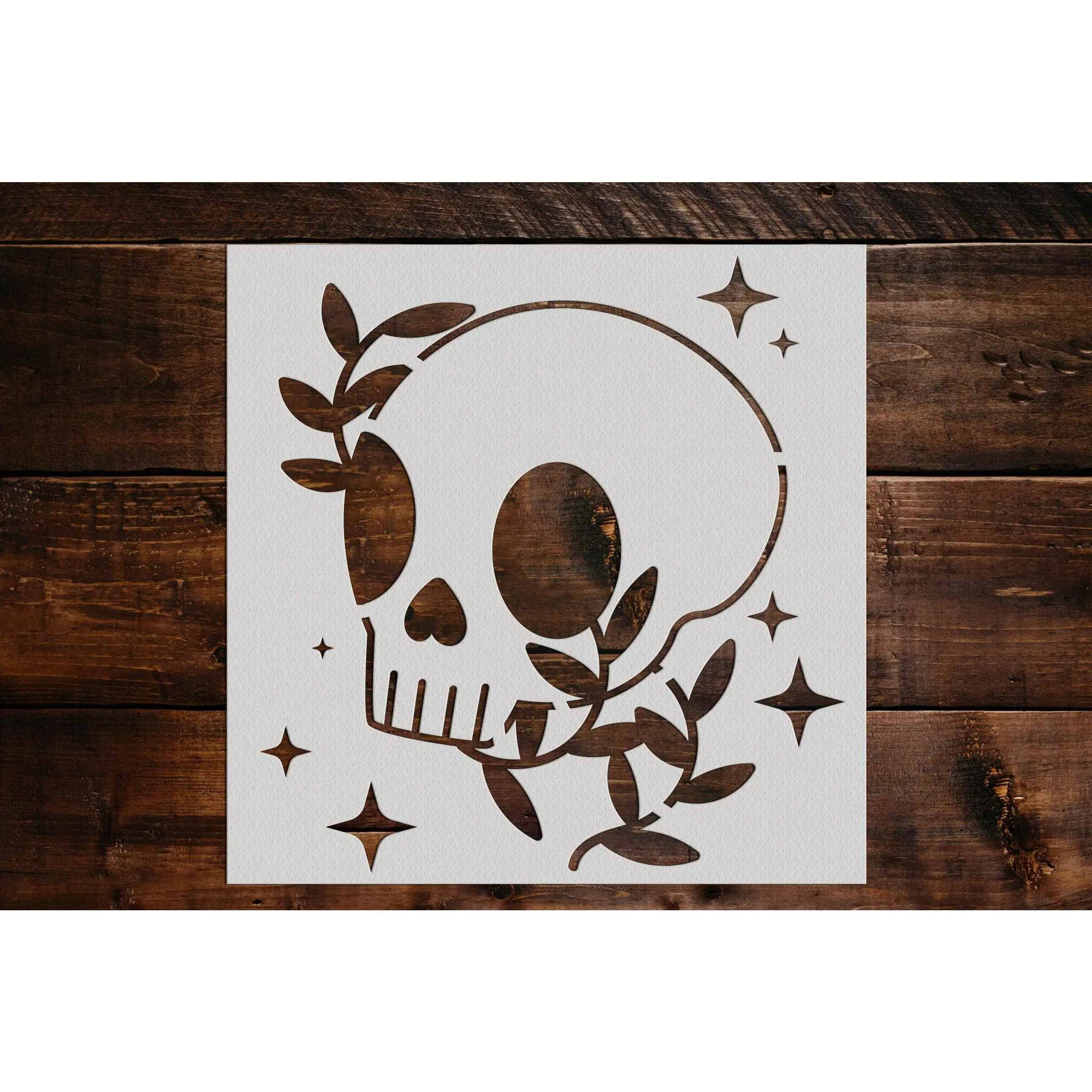 Skull Stencil - Art and Wall Stencil