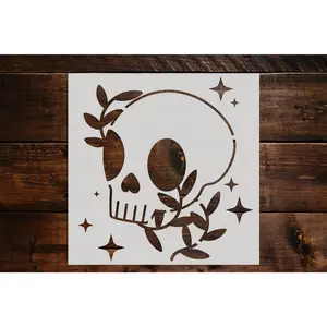 Skull Stencil - Art and Wall Stencil