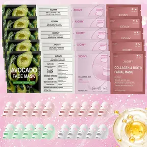 20pcs Collagen Protein Intense Moisturizing Hydrating Facial Mask Set, Deep Hydration, Smooth Skin, Rich Bio-Collagen, Anti-Dryness, Face Care