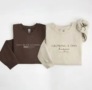 Personalized Growing A Tiny Human Pregnancy Announcement Sweatshirt, New Mom Dad Hoodie, Future Mom Dad Parents Gift