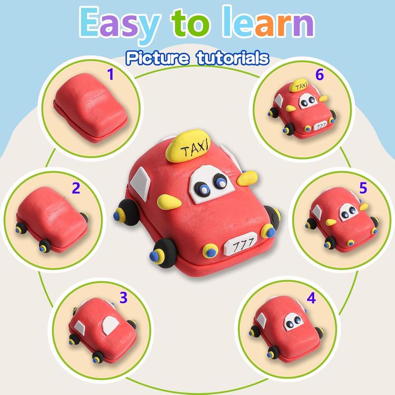 Air Dry Clay Kit - Modeling Clay with Tools, Safe and Non-Toxic, Ideal Gift for Kids, Includes Tools