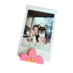 Cherry Blossom Polaroid Photo Stand (Set of 2): Sakura Instax Holder, Kawaii Desk Decor, 3D Printed Instant Film Display, Japanese Gift Idea