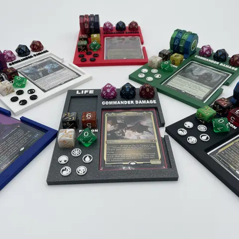 MTG Commander Tray | Magic the Gathering | Command Zone Organizer | 3D Printed | Fable Forged Workshop