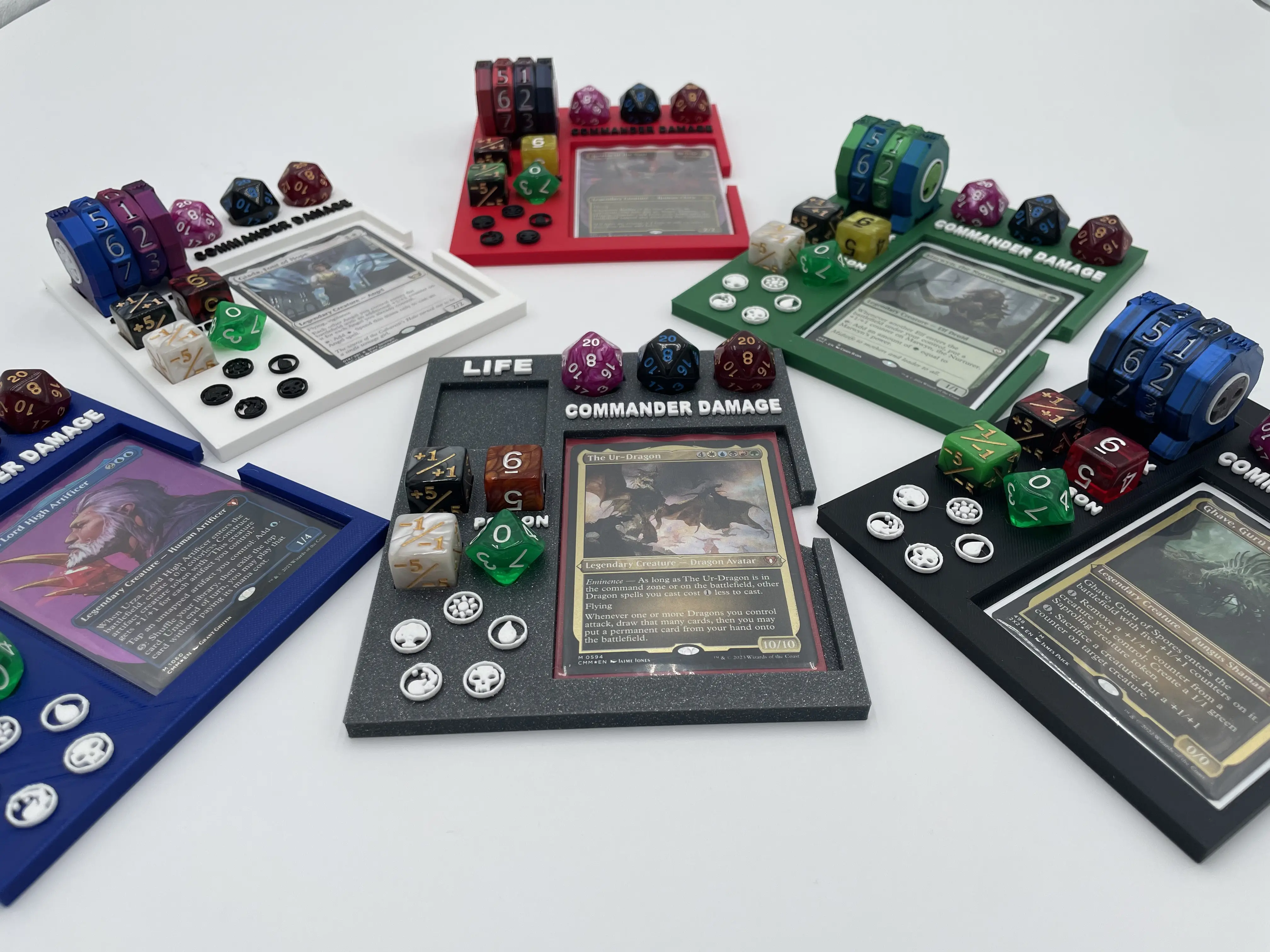 MTG Commander Tray | Magic the Gathering | Command Zone Organizer | 3D Printed | Fable Forged Workshop