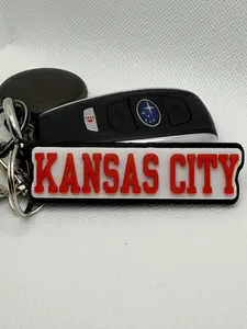 Kansas City 3D Printed Keychain - R3Designs