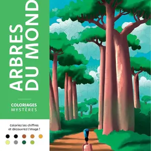 Color by Numbers Coloring Book for Children and Adults - nature Cover books number Adult