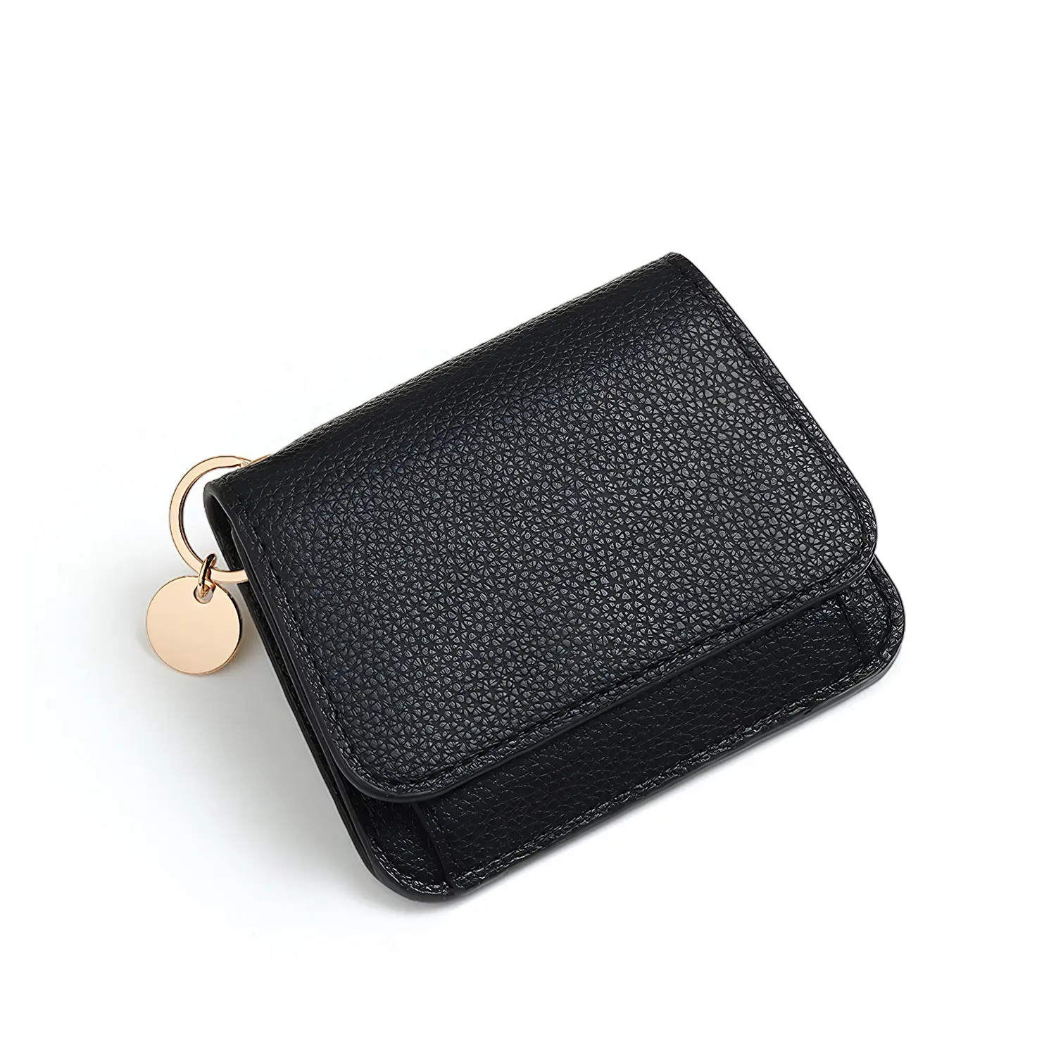 BMTWE Small Wallet for Women RFID Blocking Tri-Fold Card Case Slim Change Handbag with ID Window and Keychain Stylish Accessories