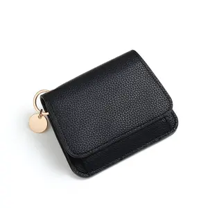 BMTWE Small Wallet for Women RFID Blocking Tri-Fold Card Case Slim Change Handbag with ID Window and Keychain Stylish Accessories