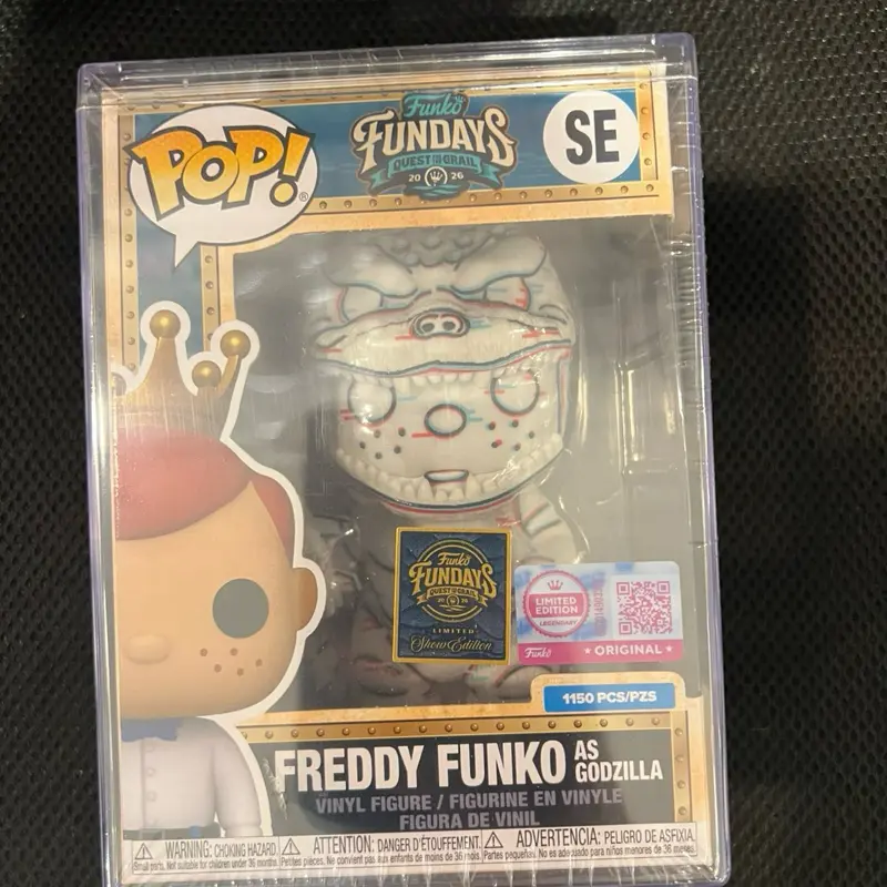 Freddy funko as Godzilla’s sketch