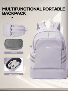 Large Capacity Fitness Travel Bag, Unisex Sports Gym Backpack, Casual Commuter Shoulder Bag, Yoga & Outdoor Use, Workout Bag, Portable Lightweight Backpack, Organized Daypack