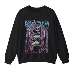 Asking Alexandria Rock Graphic T-Shirt Sweatshirt Cotton Collar Fabric Unisex Man Woman Top