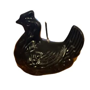 Black chicken candle beeswax