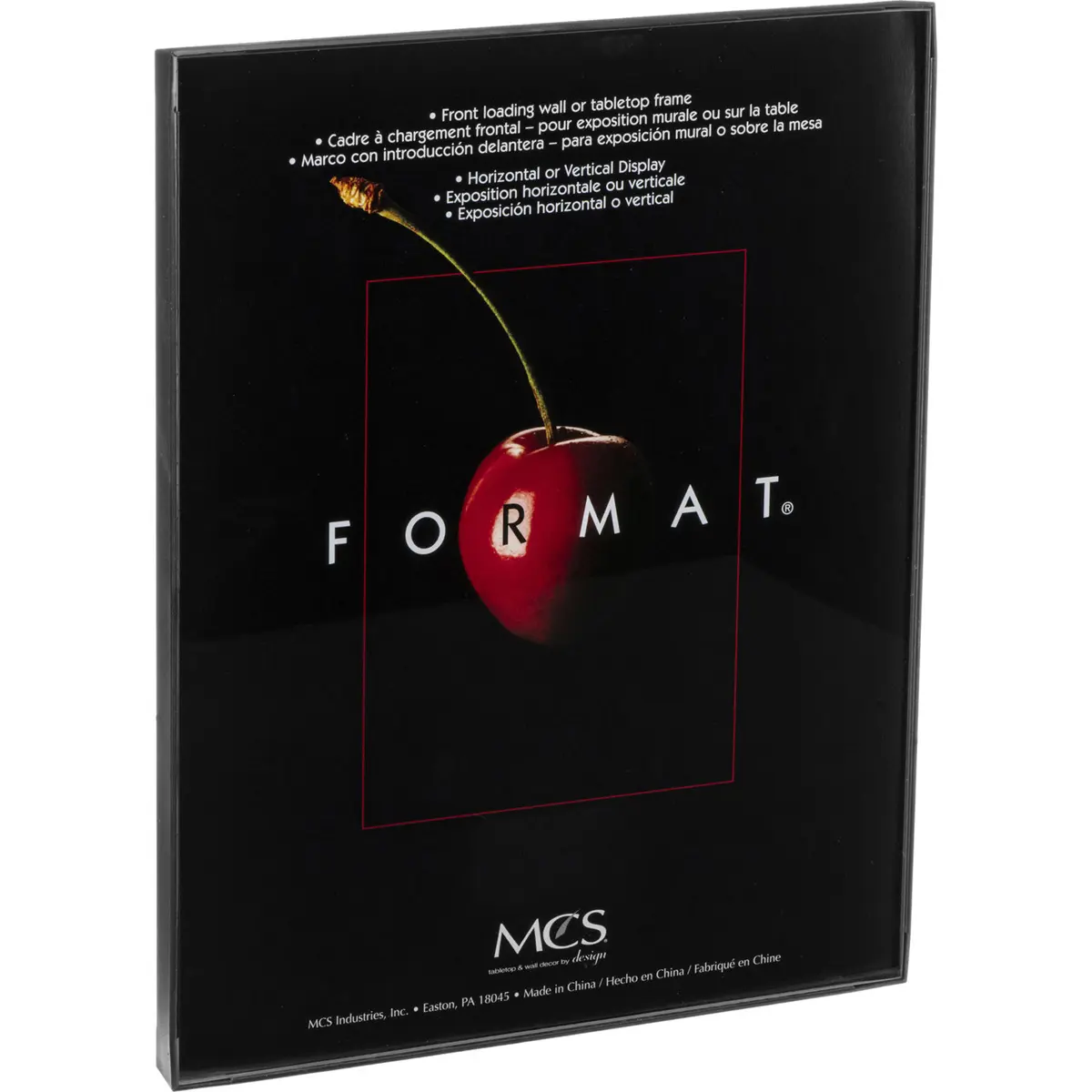 MCS Plastic Format Frame for 8x10" Photograph, Black