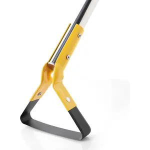 Hoe Garden Tool Hoe 61" Long Handle Stainless Steel Hoe Heavy Duty for Weeding Grass Roots  Soil Loosening Ditching and Sowing Gardening