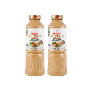 KEWPIE Roasted Sesame Dressing 500ml x 2 Value Pack - Authentic Japanese Salad Sauce, Perfect for Sukiyaki & Asian Cuisine,