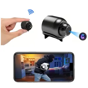 Wireless Indoor Hidden Spy Camera with Night Vision, Mini Camera WiFi Wireless Smart Home Camera, Mini Security Cam for Baby Pet Nanny Monitoring, Compatible with Phones Tablets, Indoor Home Security Night Vision Camera Video Doorbell Full