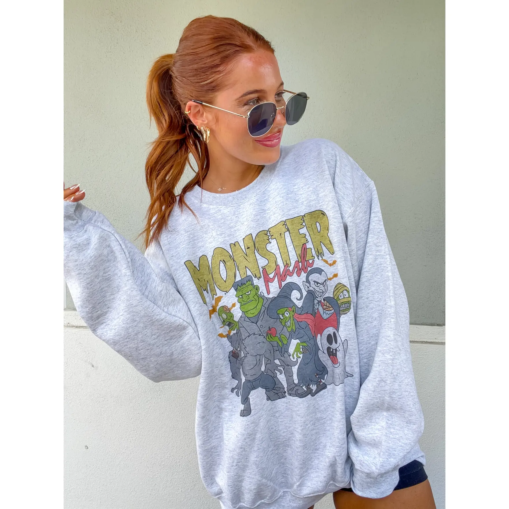 Retro Monster Mash Graphic Top