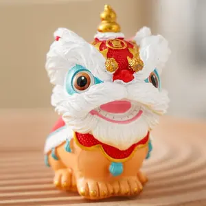 New Chinese–style Guochao “Attract Wealth and Bring Fortune” Awakening Lion motif
