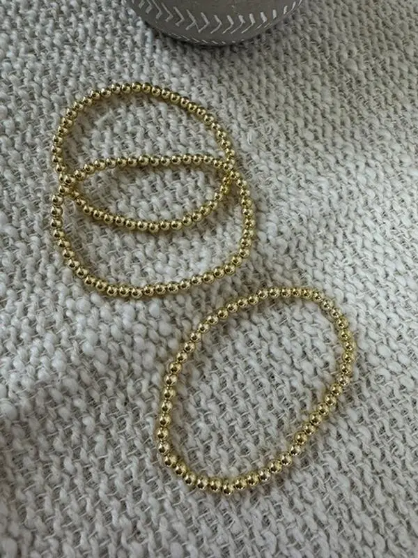 Custom Gold Filled Stretchy Band Bracelet