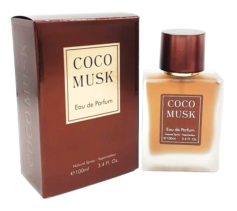 Scent Creations COCO MUSK 3.4oz Eau De Parfum for Women with Bergamot, Mandarin, and White Peach Notes