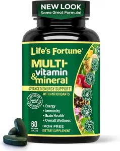 Life's Fortune Whole Food Multi-Vitamin & Mineral Energy Support 60 Tablets