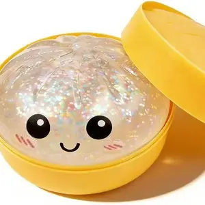 Squishy Dumplings Stress Balls For Adults, Giant Glitter DumplingToy for Kids, Soft Squeeze Toy,Relief Fidget with Decompression Dough for Adults &  Soft TPR Material Stress Relief Sensory Toy|   Perfect for Kids Gift Exchanges, Easter & Spring Basket