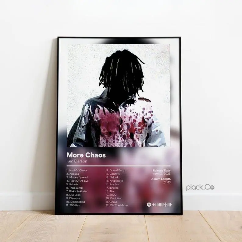 Ken  More Chaos - Custom Album Poster - Hip Hop Print