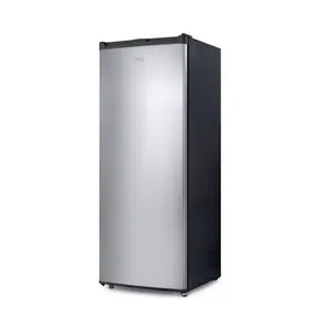 Commercial Cool 6.0 Cu. Ft. Upright Freezer, 5 Fixed Freezer Shelves, Reversible Door, Adjustable Thermostat, Manual Defrost, CCUL60BV6, Black with Stainless Look Door