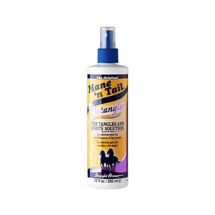 Mane 'N Tail Herbal Haircare Detangling Spray, 12 oz - Gentle Formula for Taming Knots in Hard-to-Comb Hair