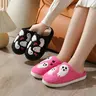 Cartoon Slippers for Womens Mens Cute Cozy Plush Warm Slip-on House Shoes for Indoor and Outdoor Slippers