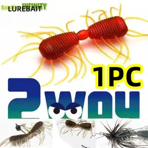 Insect Type Soft Lure Bait, Artificial Fishing Lure, Multi-Function Wacky Fishing Method, Detailed Design, Versatile Catching Tool, Ideal for Angling