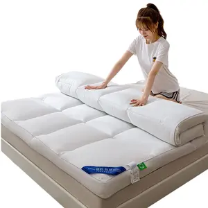 4 Inch Ultra-Fluffy Mattress Topper Queen for Back Pain, Extra Soft Pillow Top Queen Mattress Topper with 4X Support, Mattress Pad with Breathable Air Mesh Sides, 6-21'' Deep Pocket