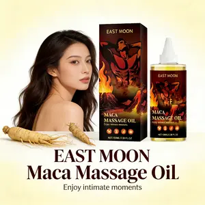 EAST MOON Maca Massage Oil - Nourishing Soothing Hydrating Moisturizing Maca & Ginseng Massage Oil Body Care