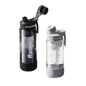 Minimalist Sports Water Bottle | Leak-Proof Gym Flask with Silicone Bumper & Infuser id21