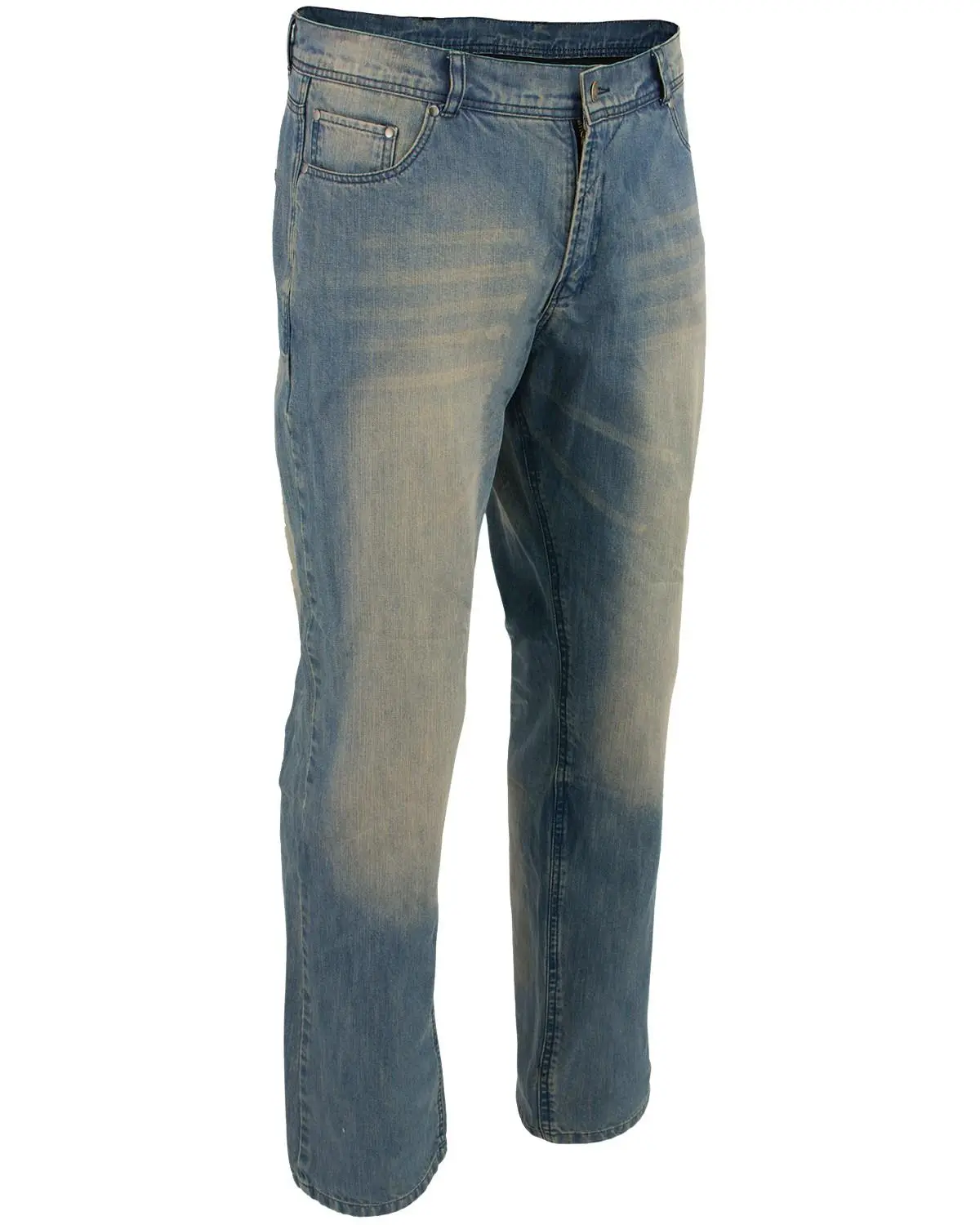 Milwaukee Leather Men's Men'S 32" Denim Jeans Reinforced With Aramid - Big