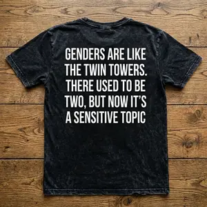 Twin Tower Genders Acid Wash Tee