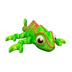Chameleon 3D Printed Articulating Figurine