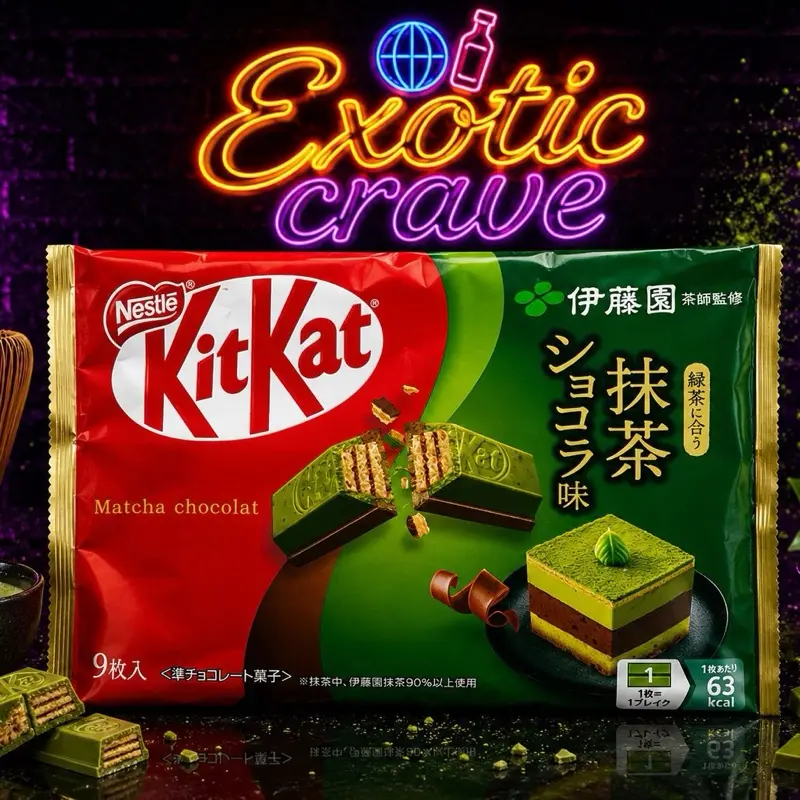 Kit Kat  Matcha Chocolate – Japanese Green Tea – 9 Pieces