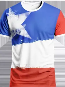 Men's Youth Football Shirt, Comfortable Breathable Sports T-Shirt, Outdoor Training Casual Versatile Top, Athletic Tops, Geometric Print Short Sleeve