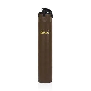 Fairtex HB6 6 Ft. Banana Bag Punching Bag for Muay Thai, Boxing, Kickboxing, MMA (Brown Unfilled) - 14.17" W x 70.87" H