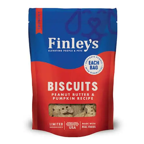 Finley's Peanut Butter & Pumpkin Recipe Dog Biscuits 6 oz