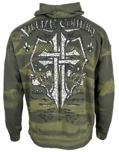 Xtreme Couture By Affliction Unisex Oversized Boxy Pullover Hoodie Saracen