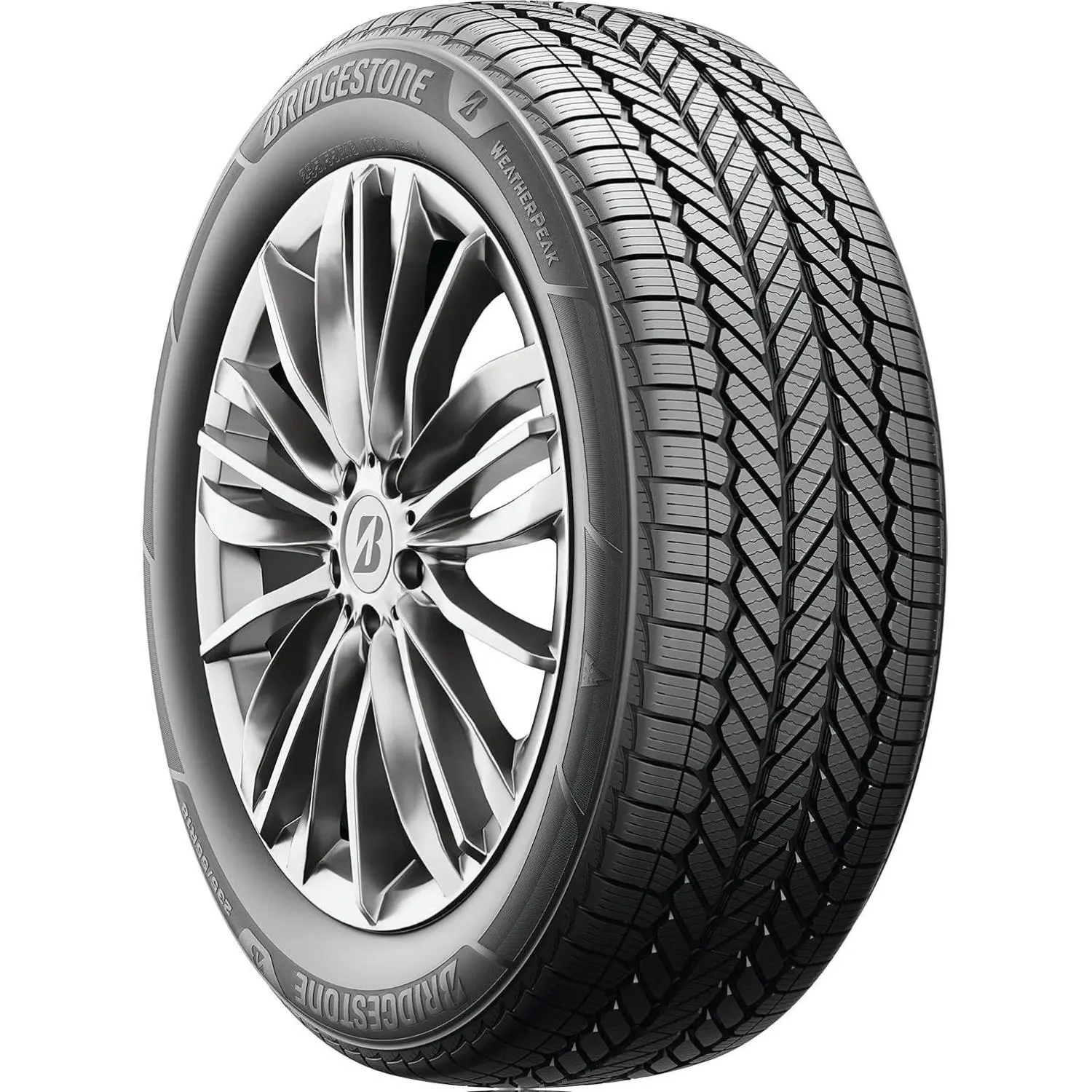 Bridgestone WeatherPeak 235/60R18 103H All-Weather Tire for Superior Wet & Dry Grip and Snow Performance