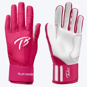 Long Cuff Batting Gloves | Bubblegum Pink Long Cuff Batting Gloves | Bubblegum Pink